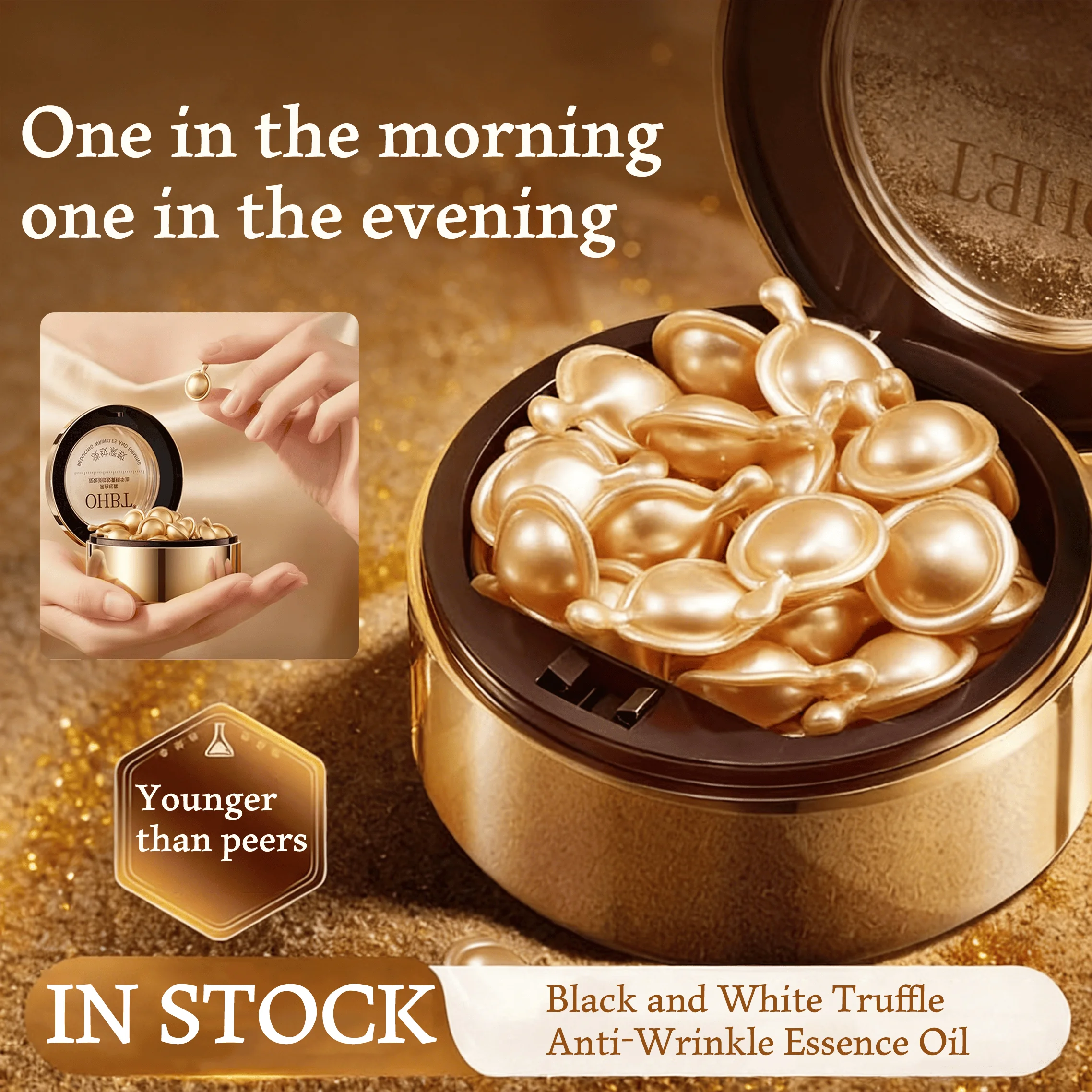 

OHBT Herbal Essence Deep Moisturizing Capsule Essence, осветляющий кожу увлажняющий крем (0,5 мл x 30 капсул/коробка)