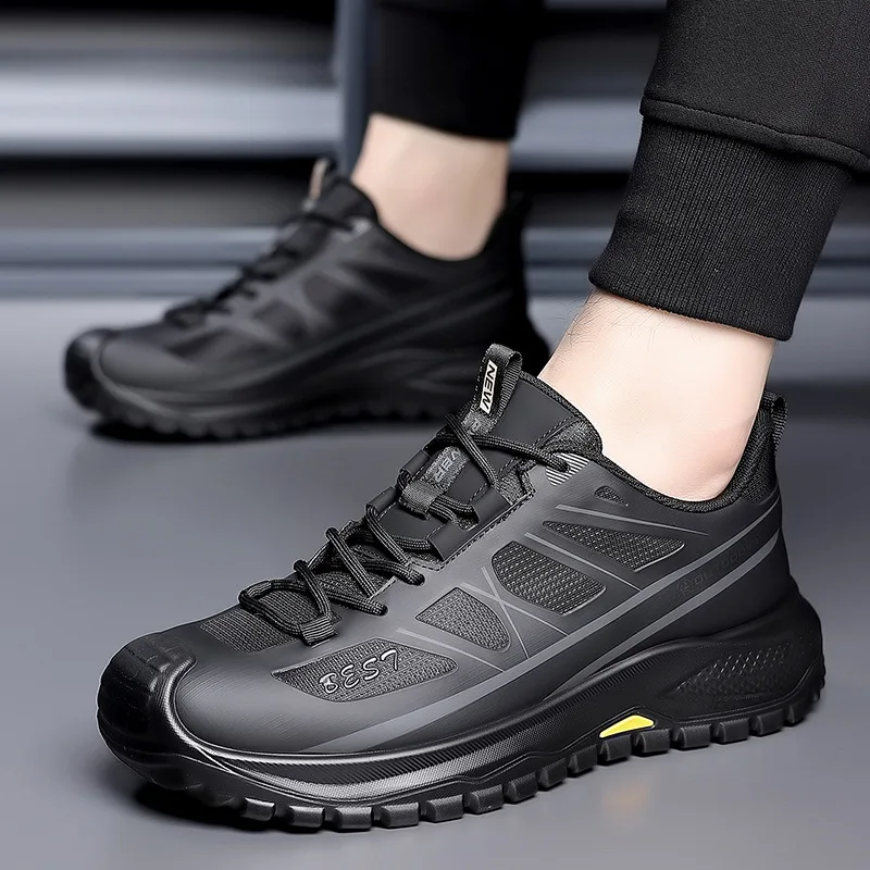 

Luxury Men's Hiking Shoes, Lightweight, Breathable, Fashionable and Trendy Men's Shoes, Thick Soled Non Slip Casual Sports Shoes