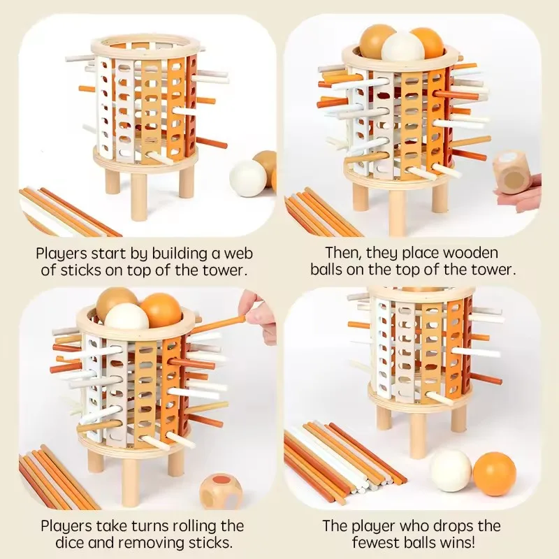 เกมไม้เสริมพัฒนาการเด็ก ฝึกสมอง ฝึกการคิดวิเคราะห์ เกมฝึกสมอง เกมคณิตศาสตร์ ของเล่นเสริมทักษะ ของขวัญ