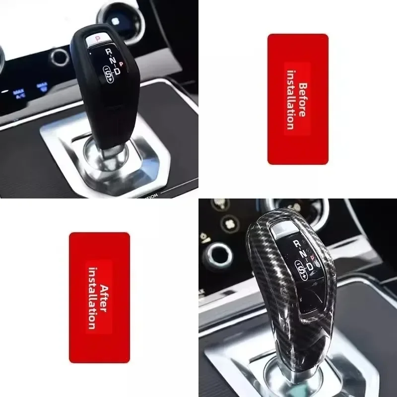 

2014-2017 для Land Rover Range Rover Sport, крышка ручки переключения передач автомобиля, накладка из углеродного волокна, крышка головки переключения передач, подходит