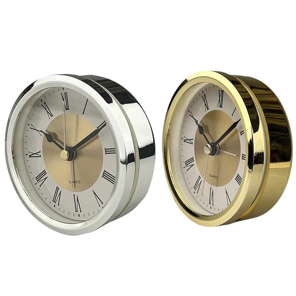 Arabic Numerals DIY Clock Movement For Clock Making 89mm Dial Size Accurate Timekeeping Gold Border Replacement Mechanism