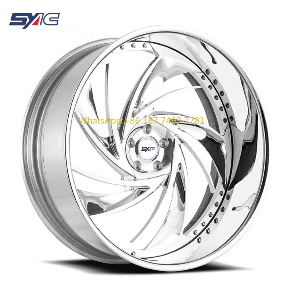 

SYAC 2-piece Factory Customization High Security Aluminium Alloy 18-22 Inch Forged Hub/wheel/rim