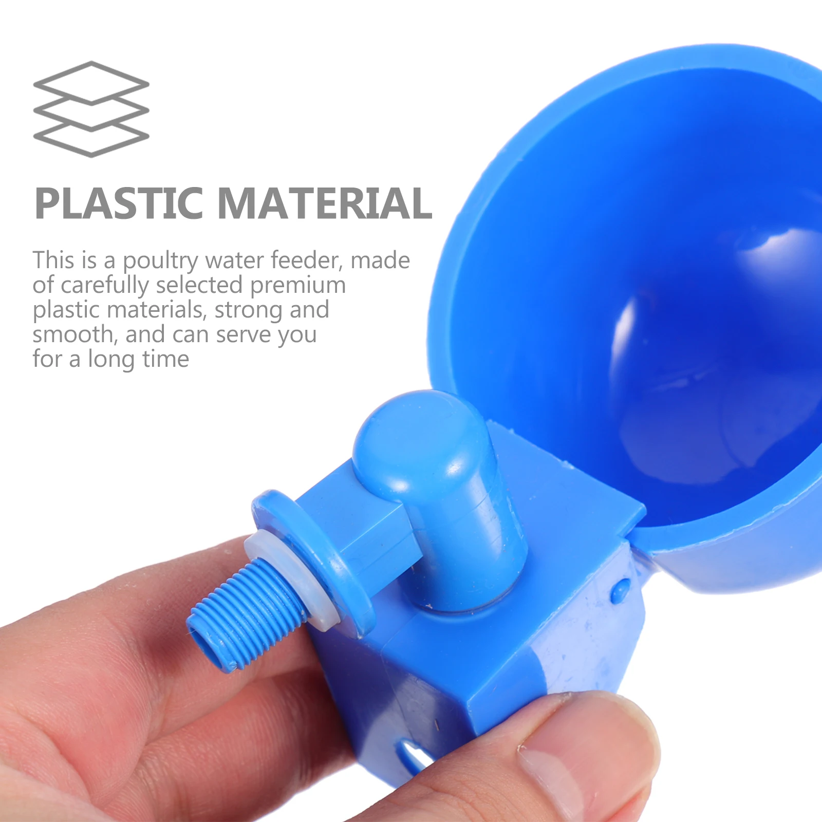 

12pcs Automatic Chicken Waterer Multi-Function Replaceable Water Cups Large Capacity Durable Plastic Poultry Farm Supplies For
