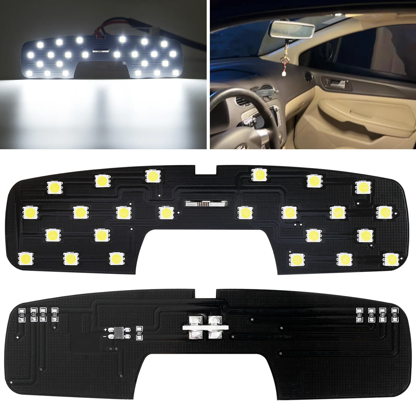 Interior Lights Roof Ceiling Reading Spot Lamp For Ford Ecosport Focus MK2 07-14 Ford Focus Accessories Car LED Interior Lights