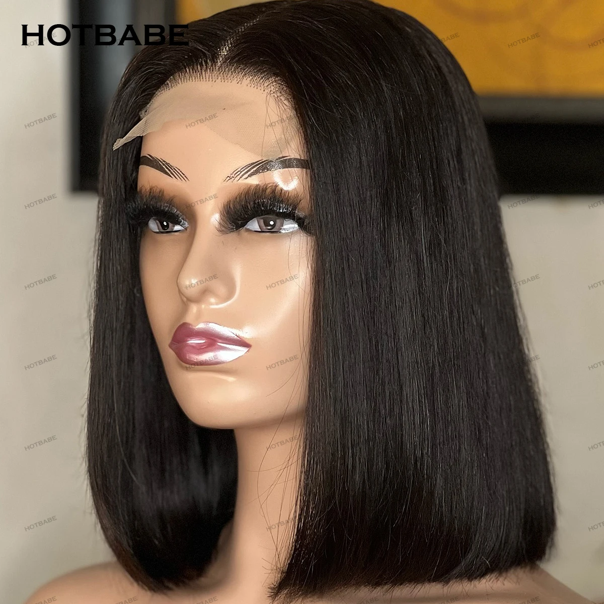 

Bob Straight 360 HD Transparent Lace Human Hair Wigs Glueless Wigs Human Hair 13×4/13×6 HD Lace Frontal Wigs Wear And Go HOTBABE