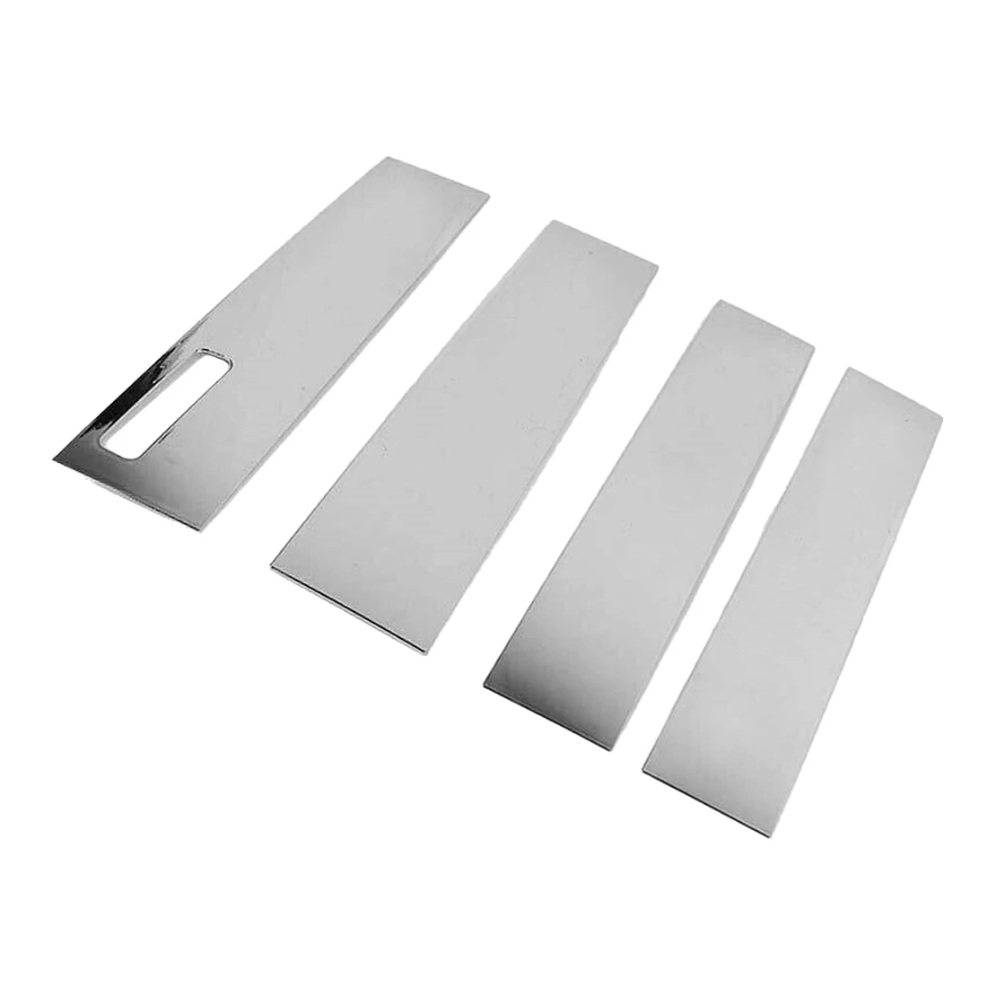 

1 комплект, накладка на внешнюю дверную стойку, оконную стойку автомобиля, подходит для Ford F150 2015 2016 2017 2018 2019 2020 2021, серебристый ПК