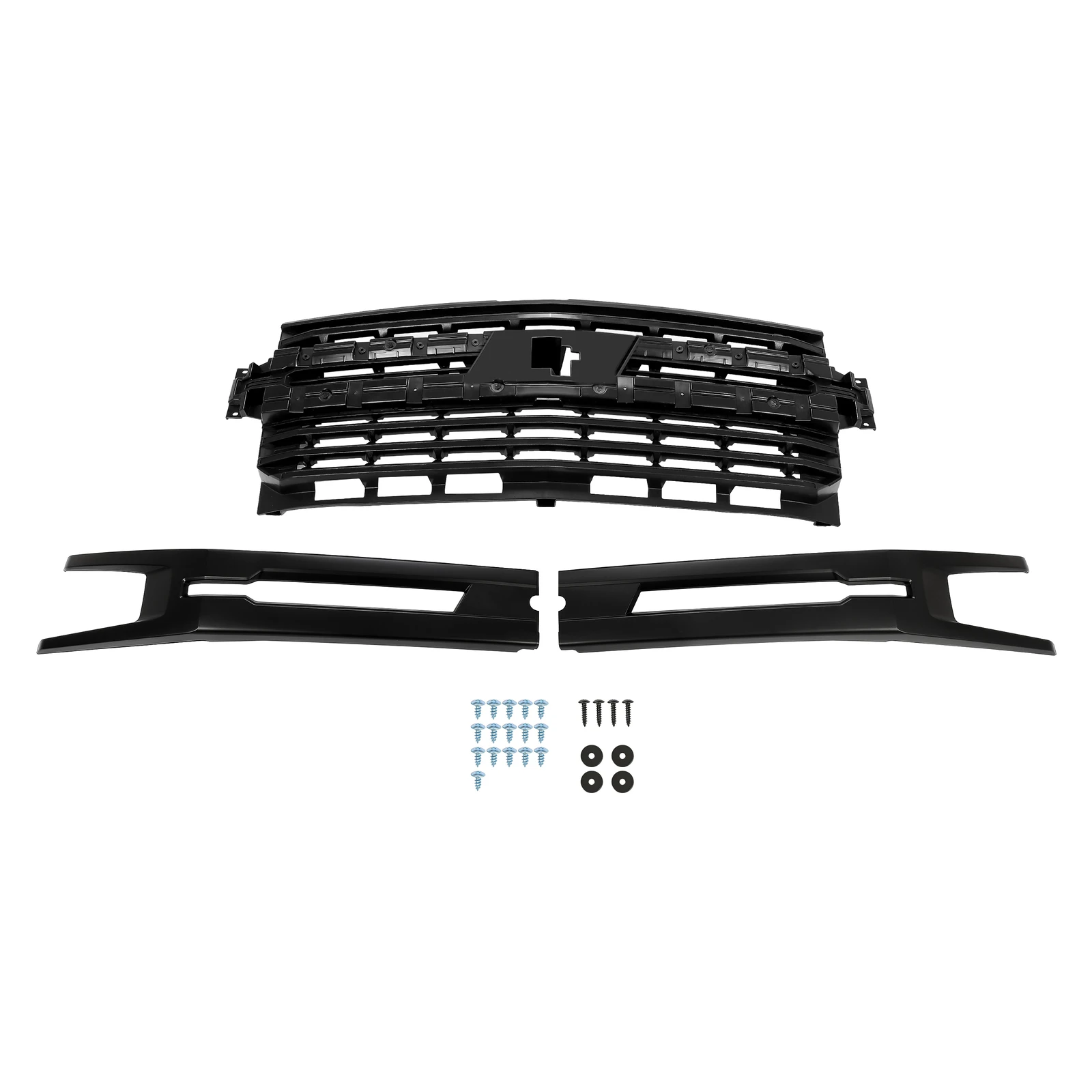 

Front Bumper Upper Grille Black Fit For Chevrolet Silverado 1500 19-22 #84493318