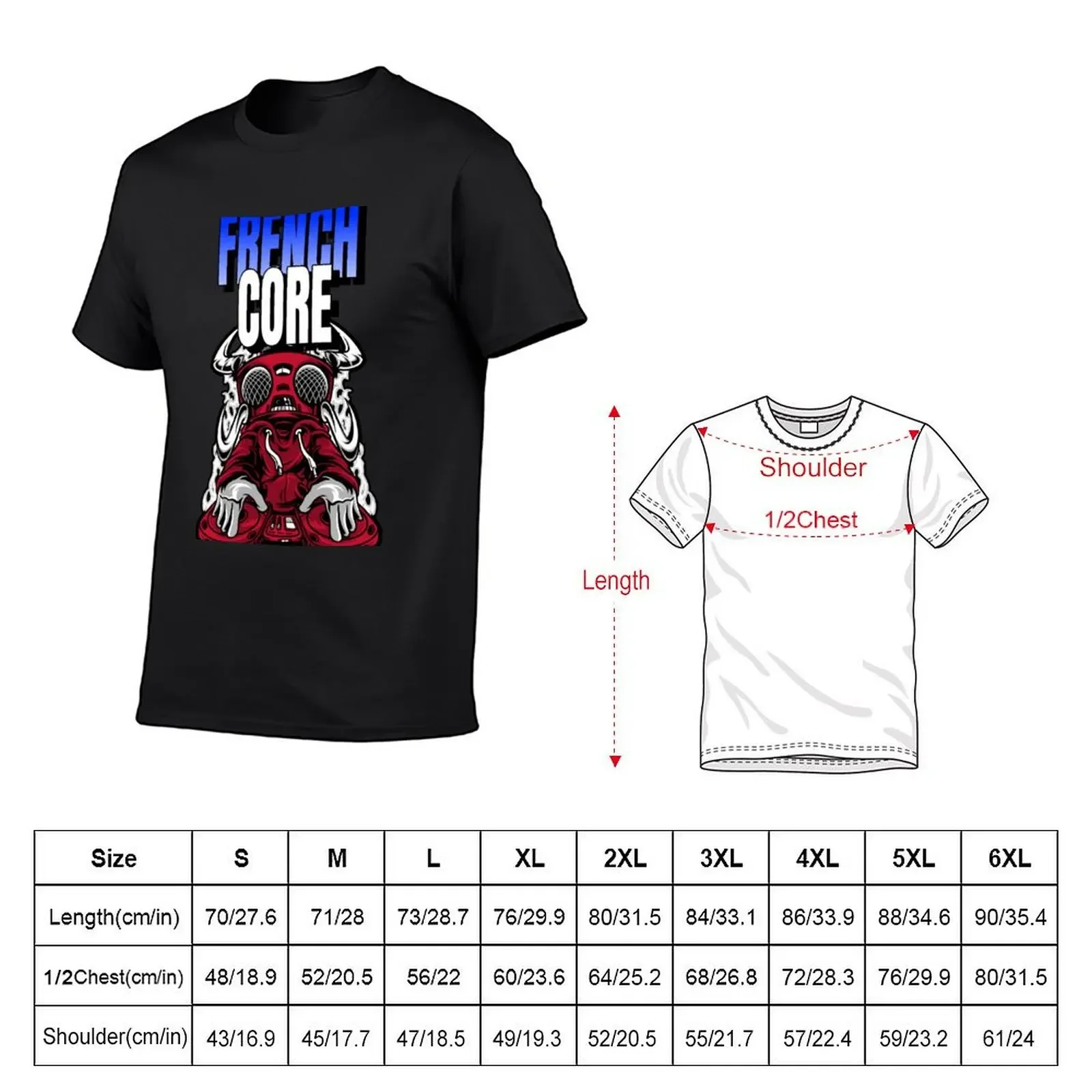 Frenchcore DJ Rave T-Shirt anime stuff vintage anime shirt quick drying outfits for men