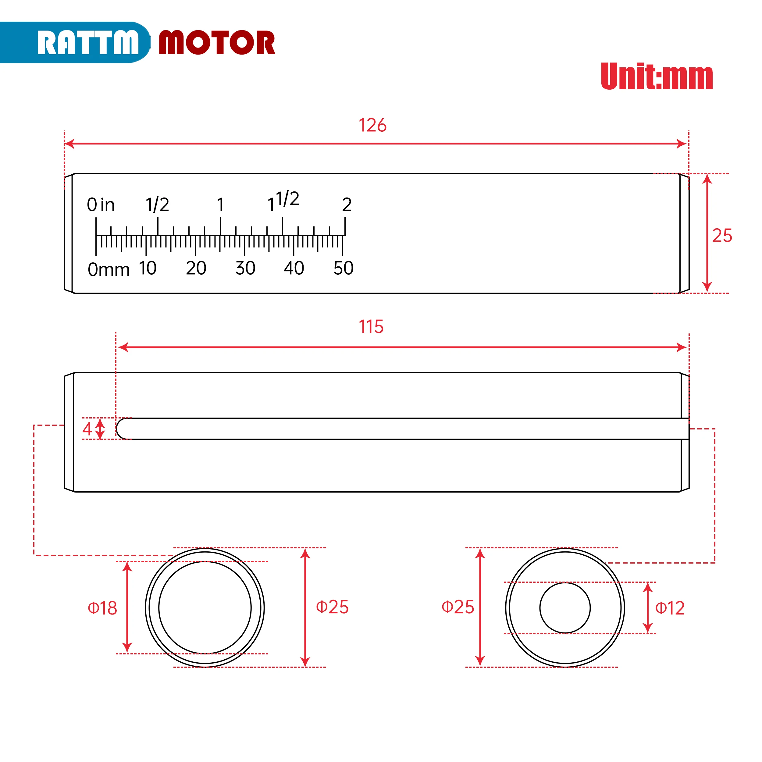 MT2 # Tailstock Sleeve For WM-210V MX-210V CD-210V Or CJ 0618 Lathe Machine Accessories Part