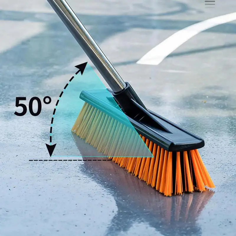 Floor Scrubbing Brush Stiff Bristle Scrubber Portable Floor Scrub Brush Grout Brush Outdoor Sweeping Brush for Warehouses Garage