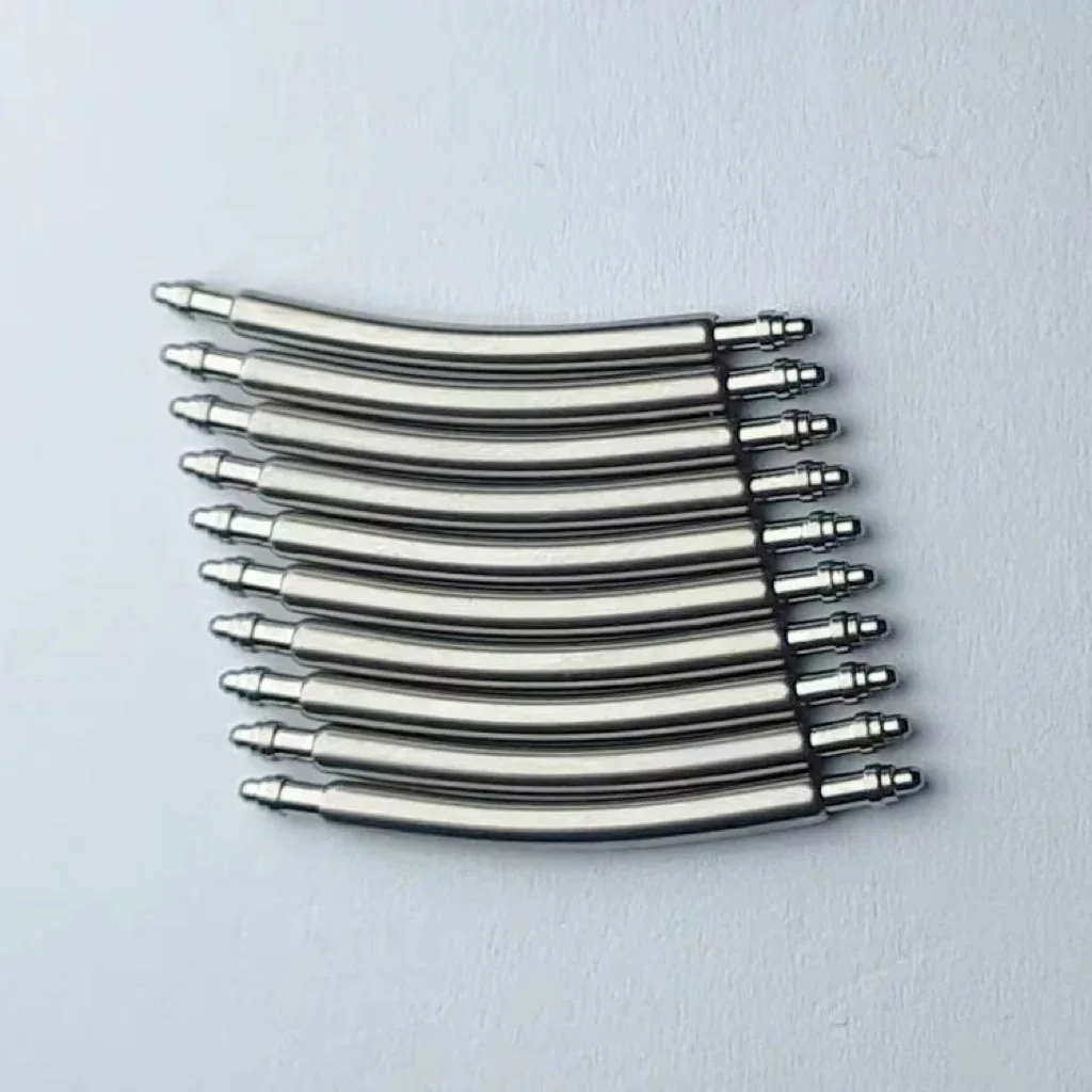 10PCS/lot Stainless Steel Curved Spring Needles DIA1.5 Size 8-28mm Watchband Strap Belt Repair Tools Pins Watch Accessories