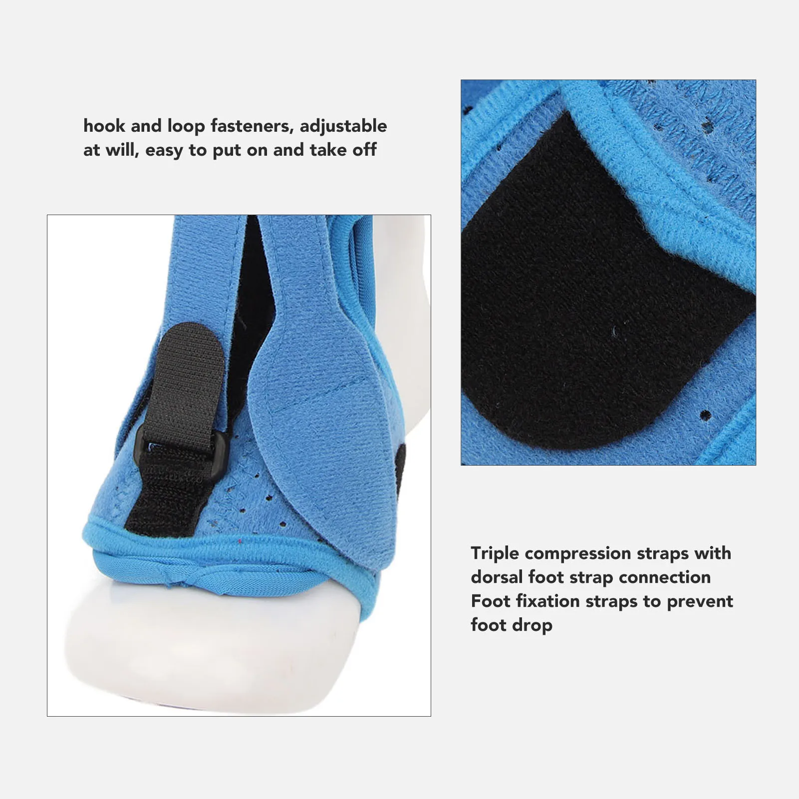 

【Clearance Sale】Adjustable Plantar Fasciitis Brace Night Splint Breathable Drop Orthotic Stabilizer Double Fixed Pains Relief