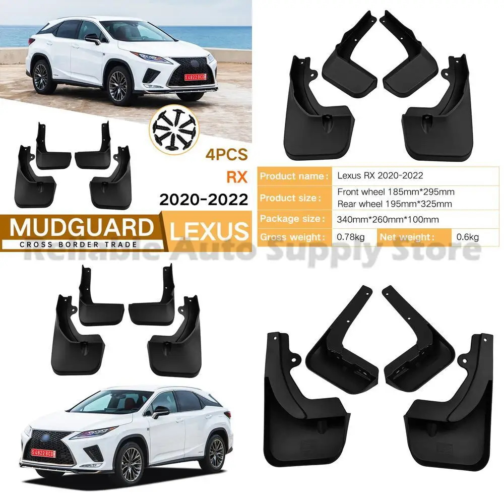 

For Lexus RX 2020-2022 Mudguards Fender Flares Auto Accessories Premium Quality Durable Protection