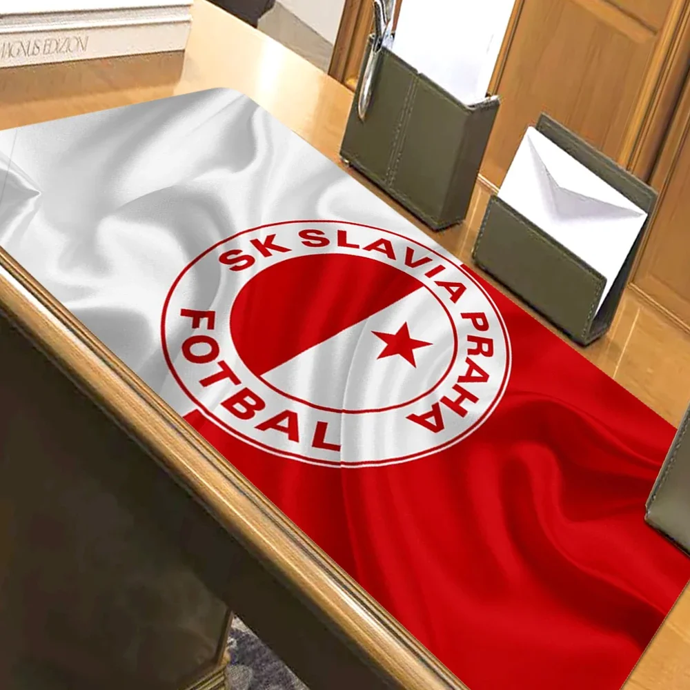 

Hoesjes Slavia Praha Czech Flag Mouse Pad Rug XXL Mouse Mat Laptop Pc Gaming Accessories Keyboard Play Mat with boy girl gift