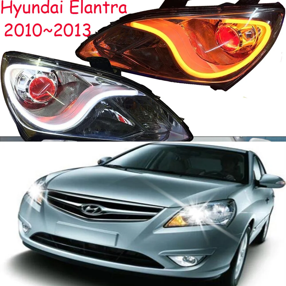 

Bumper lamp for Hyundai Elantra Headlights 2010~2013 Elantra LED Headlight DRL Bi Xenon Lens High Low Beam Parking HID Fog Lamp