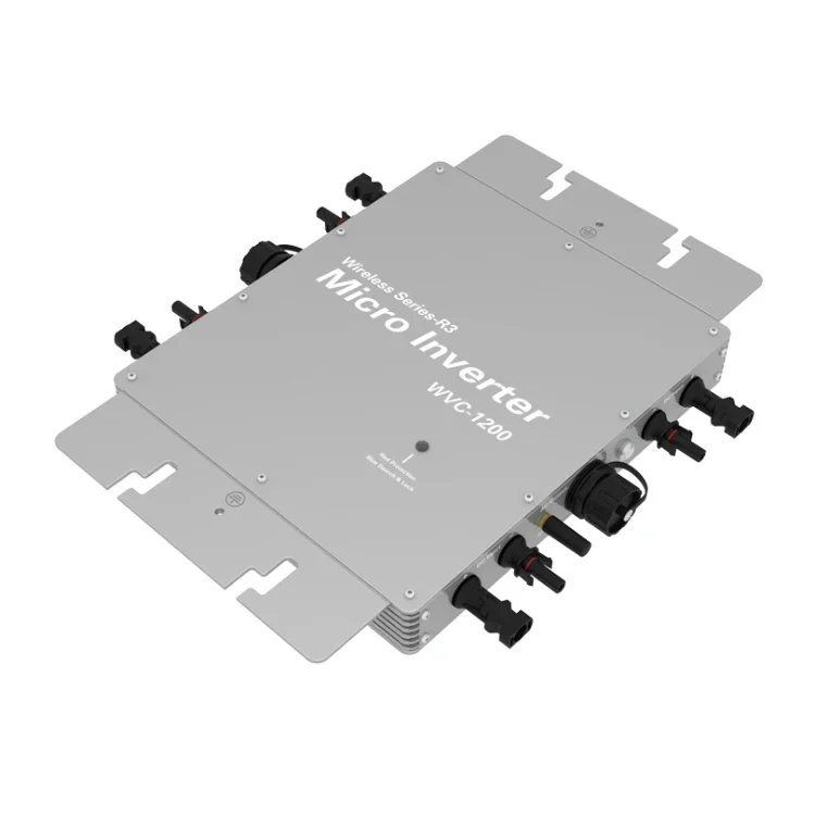 

1200W Waterproof Solar On Grid Tie Microinverter WVC-1200 With 433MHz Wireless &Wifi Communication Monitoring System