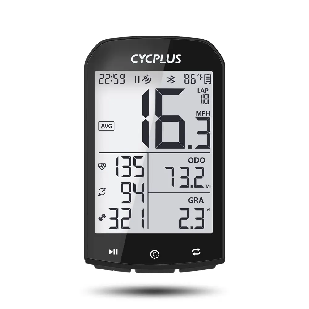 GPS-fietscomputer draadloos CYCPLUS M1 waterdichte snelheidsmeter kilometerteller ANT + Bluetooth5.0 Fietsaccessoires