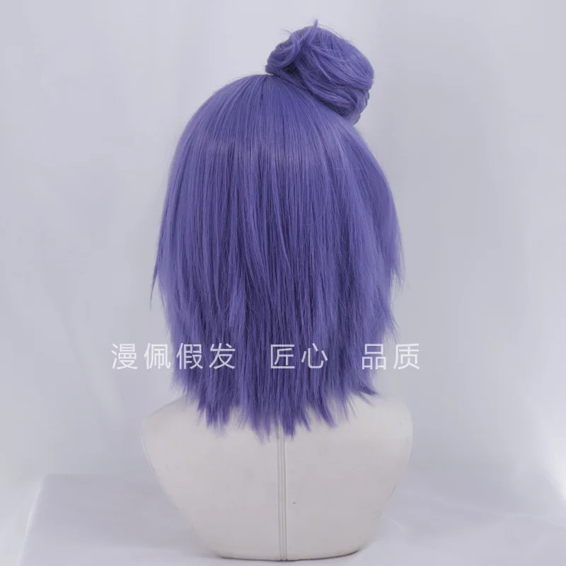 Manpe การกระทําจริง Xiao Nan cos วิกผมตัดหน้าสั้นหักหน้าม้า + กระเป๋าผม + กิ๊บดอกไม้ฮาโลวีนเครื่องแต่งกายวิกผมอุปกรณ์ประกอบฉาก