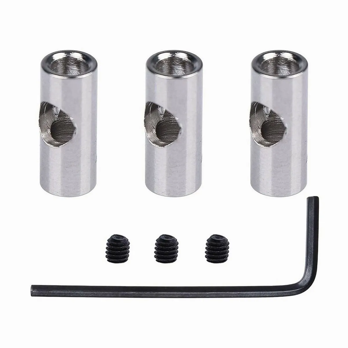 3Pcs Metal 3.17mm to 5mm Shaft Adapter Change-Over Motor Axle Sleeve for Hobbywing HSP 540 550 3656 Motor RC Car Boat Plane