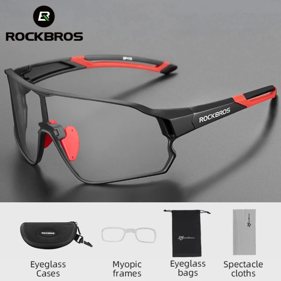 

ROCKBROS Cycling Glasses Photochromic UV400 Bike Sunglasses Sun Protect Outdoor Sports MTB Road Bicycle Eyewear Goggles Glasses