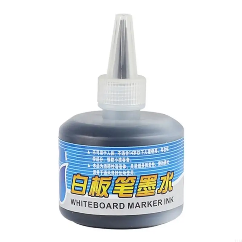W91A 1 병 50ml 리필 잉크 리필 잉크 화이트 보드 마커 펜 블랙 레드 블루 3 색 학교 사무용품