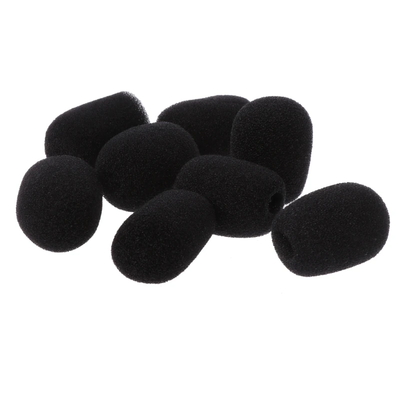 8Pcs Headsets Lapel Foam Microphone Windscreens Lavaliers Covors Accessories New