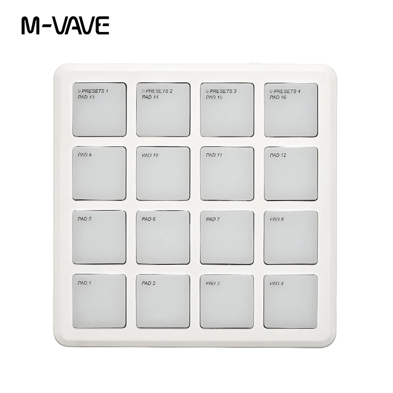 M-vave-ポータブルワイヤレスMIDIコントローラーパッド,SMC-PAD