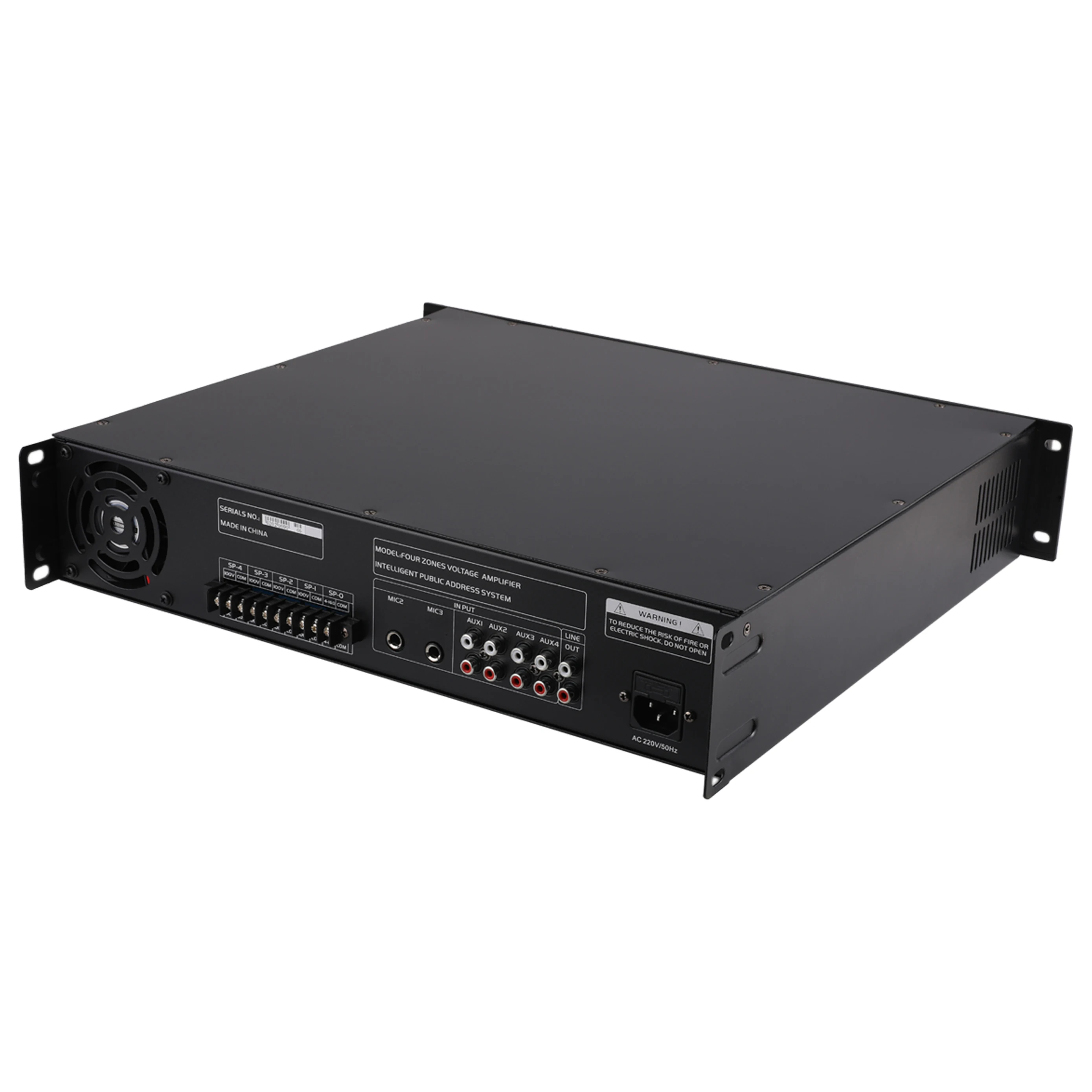 Professional Audio Pa System 550w Mixer Power Amplifier for 4 Zone Control Power Amplifier