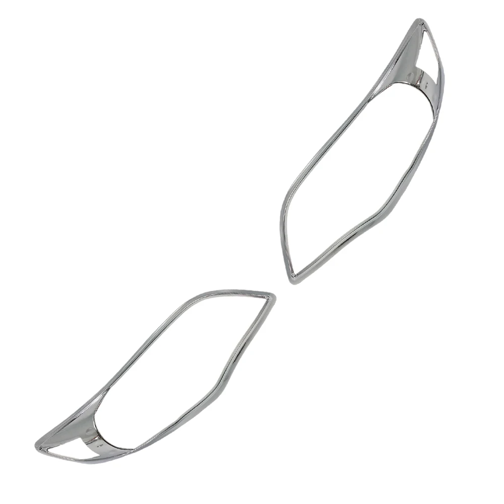 2pcs Car Head Front Light Lamp Frame Sticker Left+Right For Toyota Corolla 2011 2012 2013 Headlight Cover Trim Sticker
