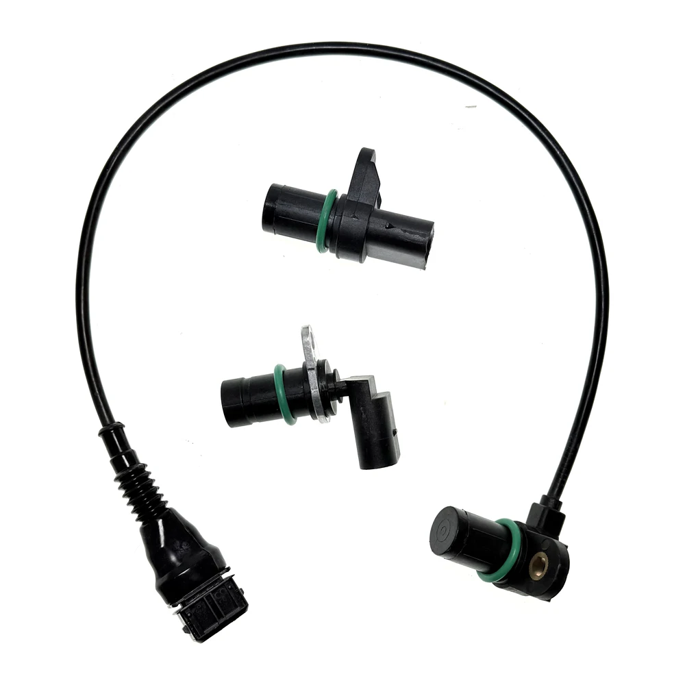 OEM 12147518628 3pcs/Set Car Intake Exhaust Cam Camshaft Crankshaft Position Sensor With O-R For BMW 12147539165 12141709616
