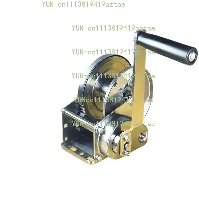304 Stainless Steel Two-way Self-locking Manual Hand Winch 1200Lbs 2600Lbs Load Hoist for Boat Trailer Workshop Cargo Lifting