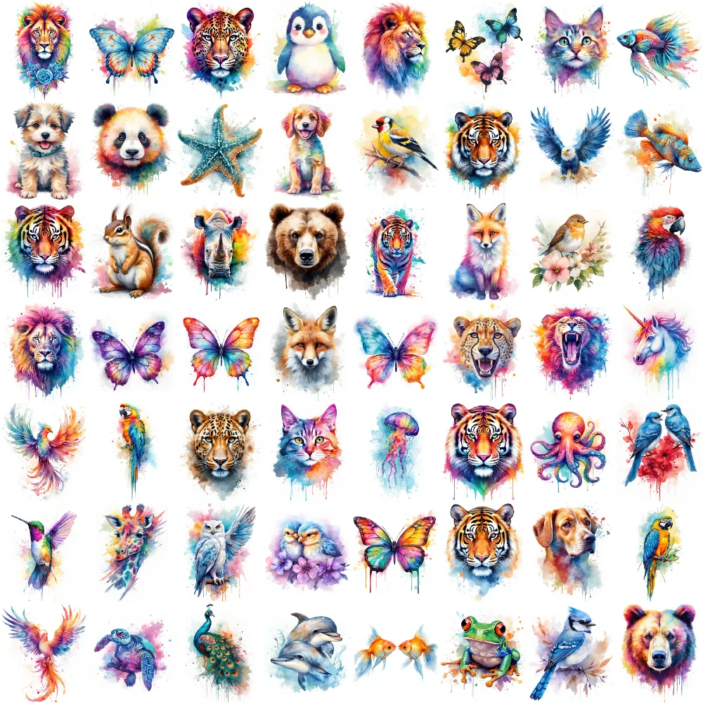 

28 шт., временные татуировки, временные татуировки, наклейки, морская звезда, лев, птица для женщин, девочек, детей