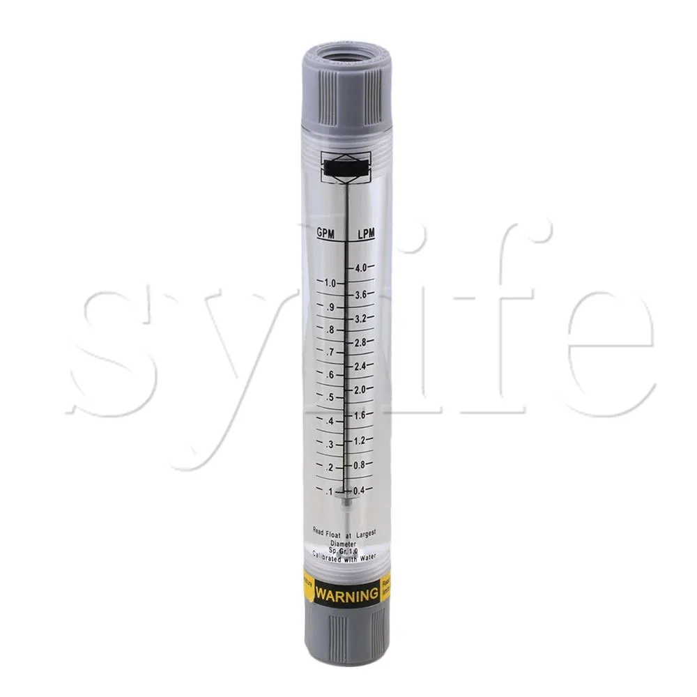 LZM-15G Tube Flowmeter Flow Meter for Water Liquid 0.1-1GPM 0.4-4LPM