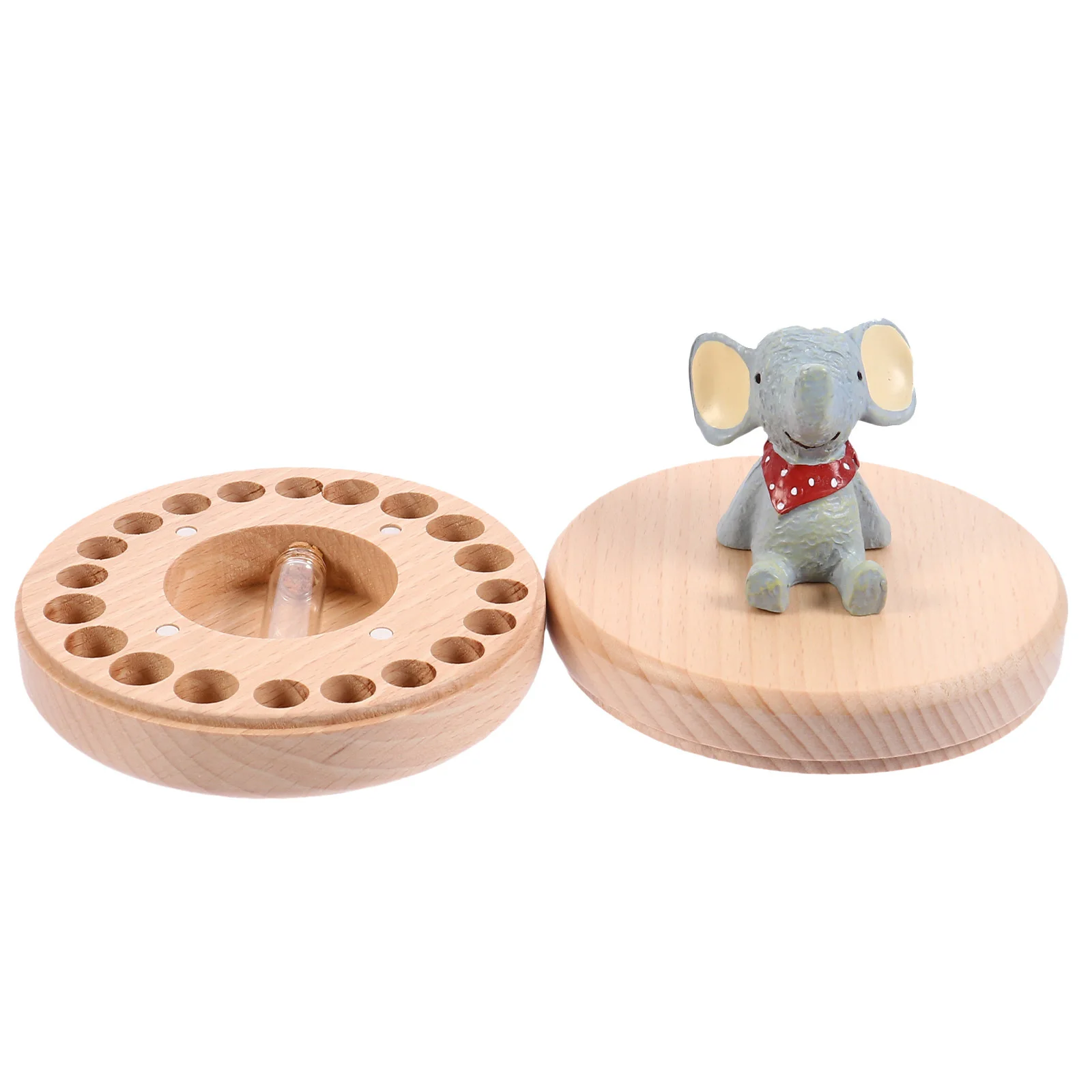 

1Set Baby Teeth Keepsake Box Fashion Simple Color Tooth Storage Holder Organizer Baby Tooth Chart for Tracking Fallen Teeth