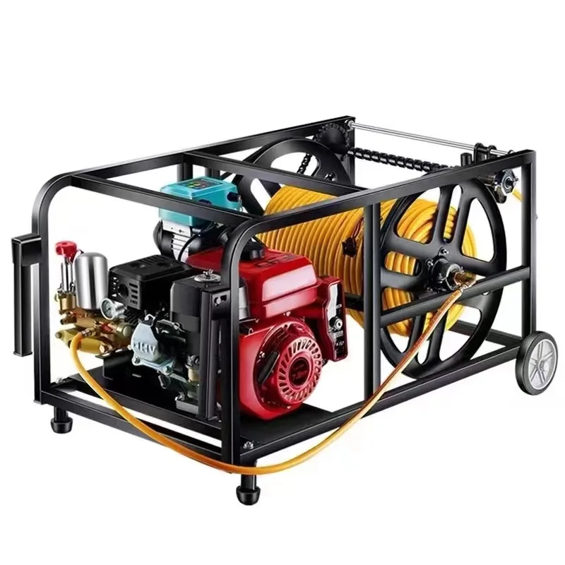 Pipe reeling machine Remote control insecticidal spray 170  high pressure dispenser Pipe retractor Coil rack