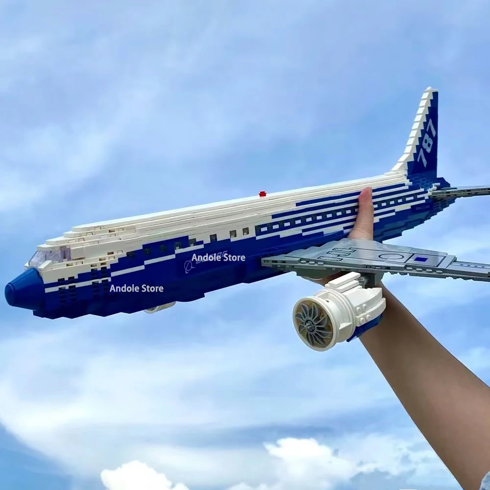 The Boeing 787 Dreamliner Building Block Creative Expert City Airplane Passenger Plane Model Bricks Airliner Toys Gifts For Kids