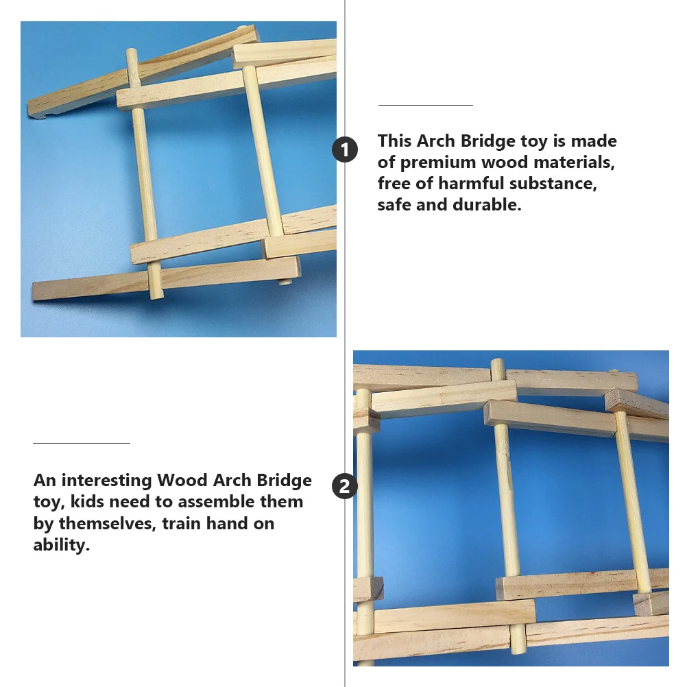 

1Set Educational Science Project Wooden Arch DIY Assembly Creative Handmade Science Exploration Handmade Arch Bridge
