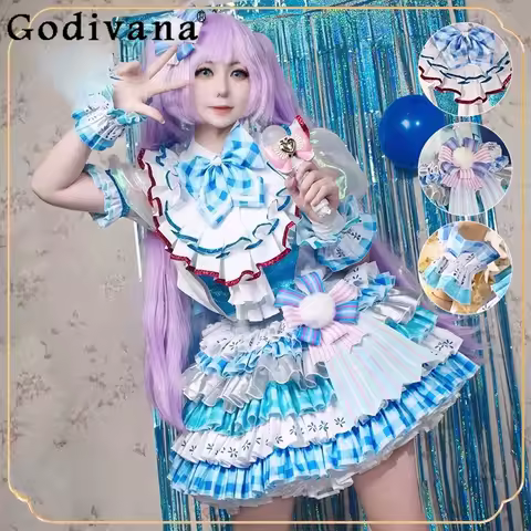 Halloween Party Girl Uniform Set Anime Pripara Cosplay Manaka Laala Costume Women Sweet Lolita Short Skirt Accessories