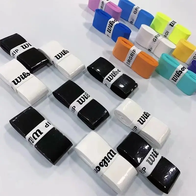 24/12 шт. оригинальная ручка для теннисной ракетки Wilson, поглощающая нескользящая ручка из искусственной кожи для ракетки для бадминтона, ручка для ракетки Padel, клей для рук