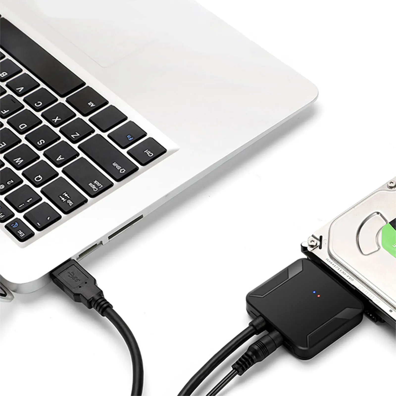 2.5 Inch Sata to USB 3.0 Cable Converter External Hard Disk Adapter High Speed 5Gbps Data Transfer Backup Recovery Clone