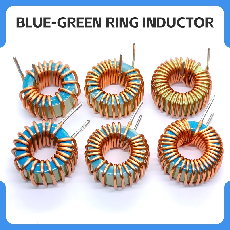 8052-22/33/82/100/150/220uH 8052B-22/30/47/68/100uH magnetic ring inductors blue and green iron powder core