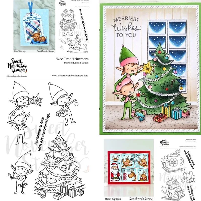Front Porch Christmas Decor  Christmas Cutting Stamps Scrapbook Diary Decoration Stencil Embossing Template DIY Greeting Card