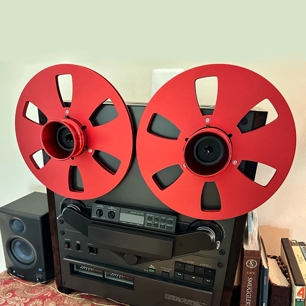 10.5 بوصة شريط تسجيل بكرة مقاومة الانحناء 6 فتحات مفتوحة لفة كاسيت مقاومة للاهتراء لاستبدال Studer ReVox/TEAC/BASF