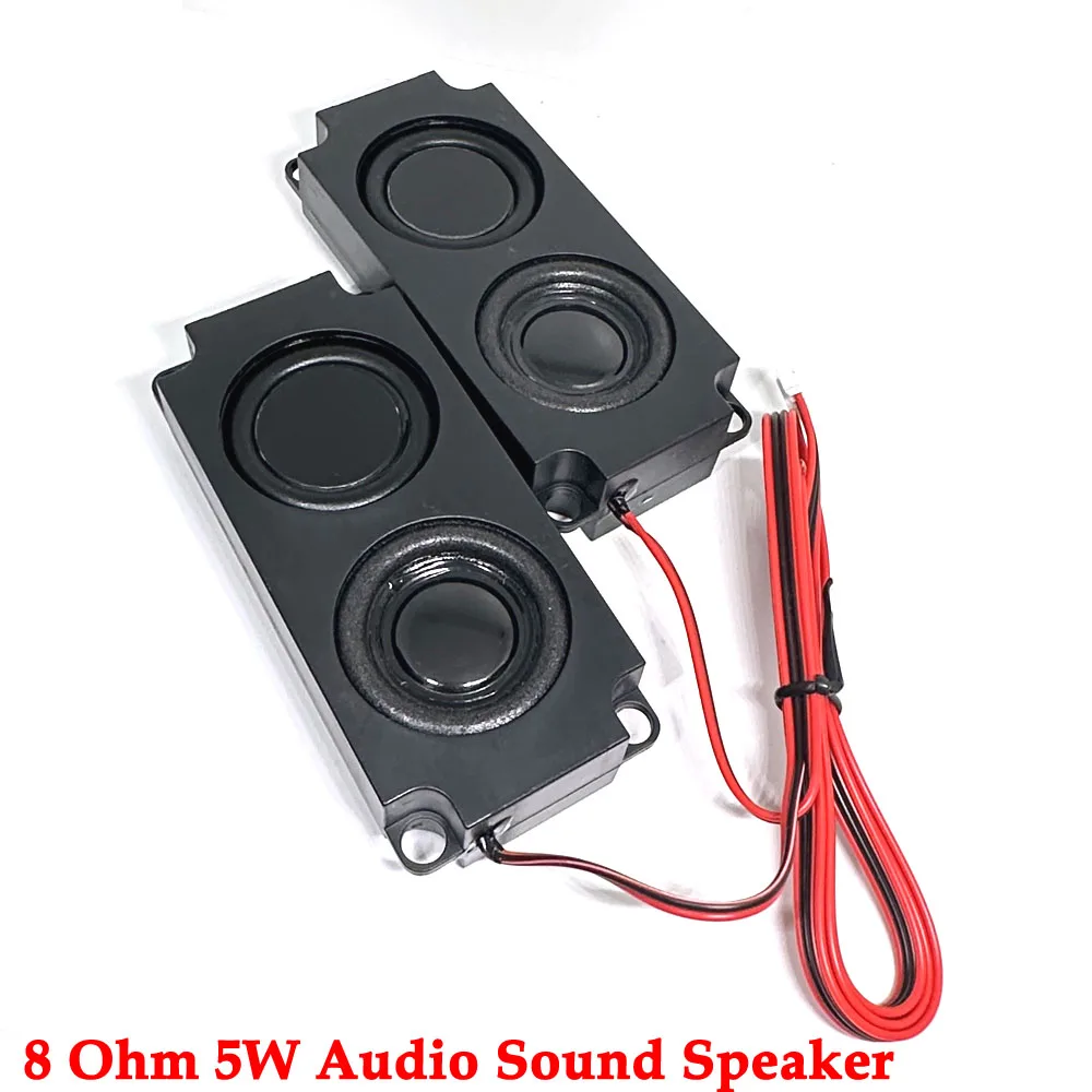 1 Pair 2 PCS 8 Ohm 5W Audio Sound Speaker TV PC Laptop Computer Desk Speaker Music Loudspeaker Home Theater Amplifier DIY