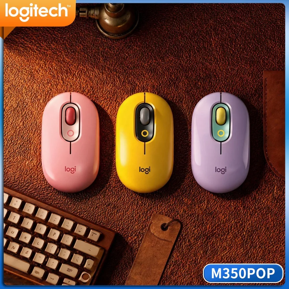 Logitech M350 POP Slim Pebble Mouse Magnetic Receiver Storage Auto‑Sleep For Book Editors Manuscript Proofreading