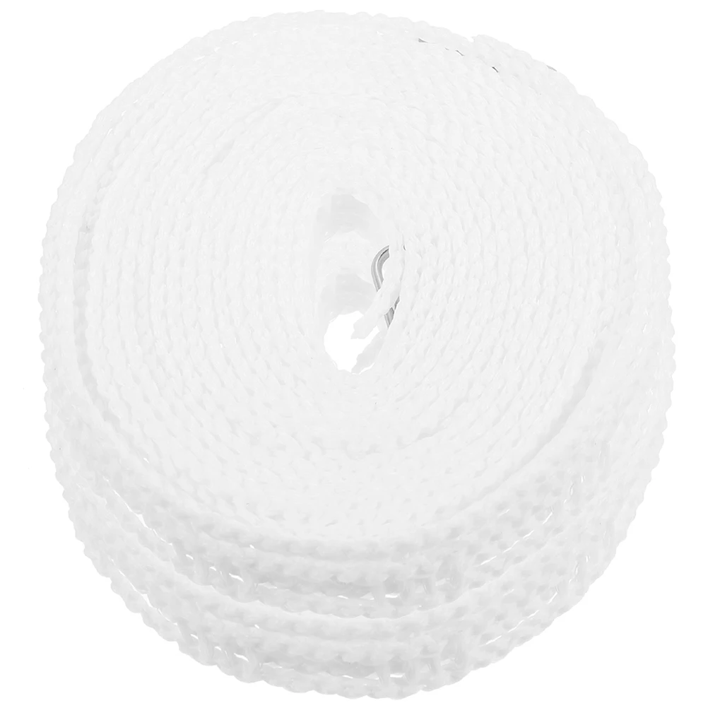 

2PCS Thickened PE Windproof Clothesline Rope 5M White Non Slip Drying Laundry Line Easy Install Save Space Outdoor Travel