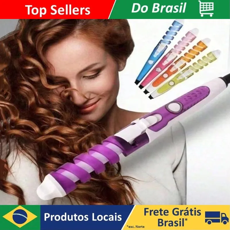 Rizador de pelo profesional de Brasil, Bivolt Waves