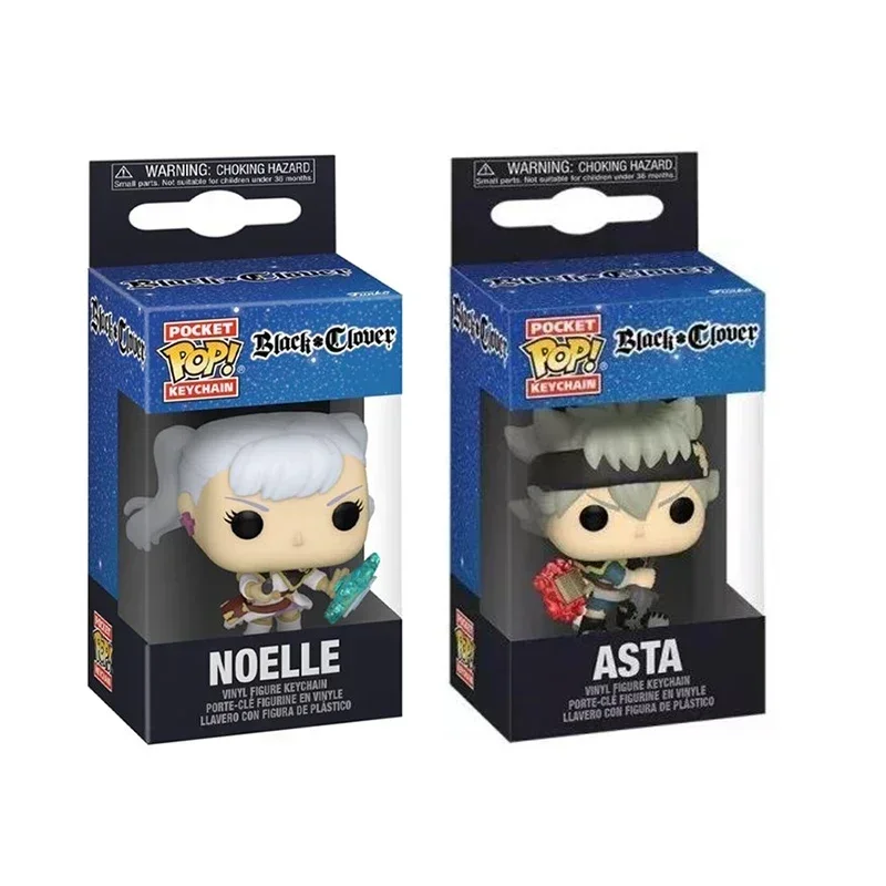 Funko POP llavero Pop de bolsillo trébol negro YAMI NOELLE ASTA figura de vinilo edición especial colgante llavero juguetes para niños regalo