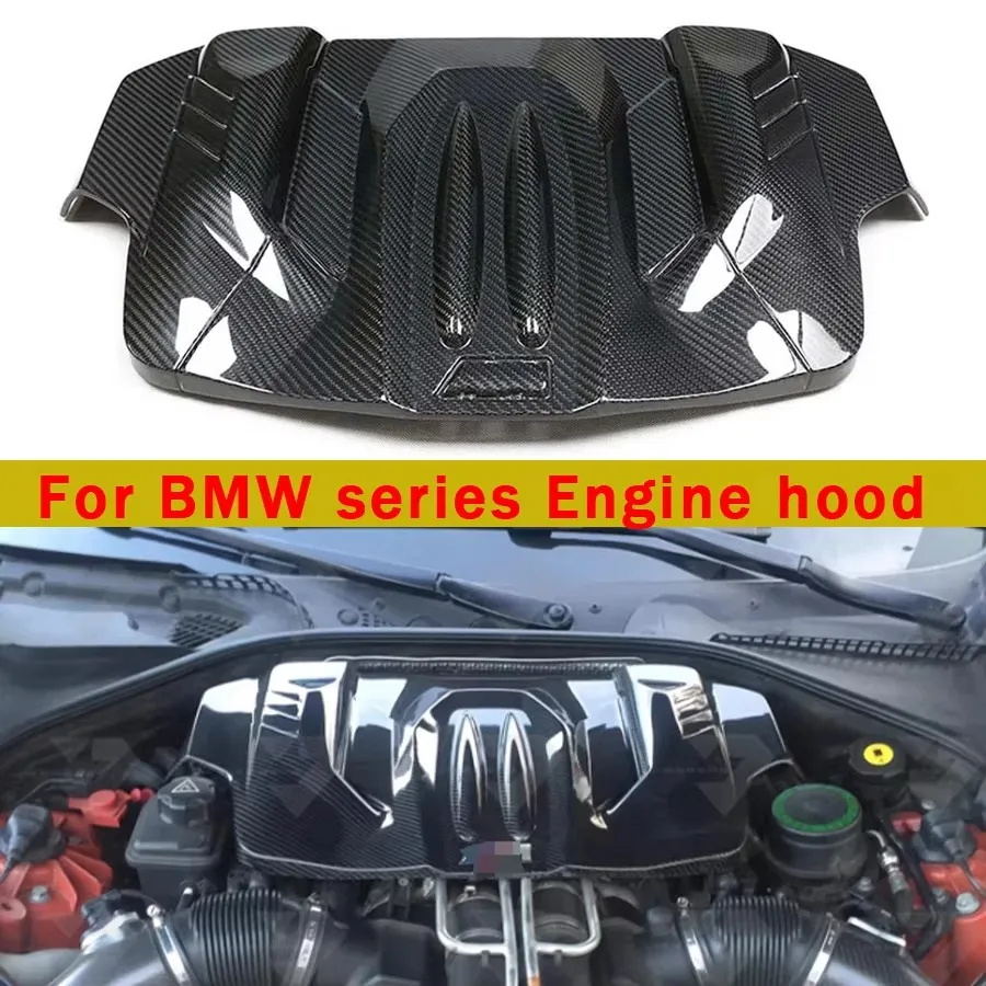 For BMW series M5 F10 F18 M6 F06 F12 F13 Dry Carbon fiber engine hood Replacement installation engine hood cover Car Accessories