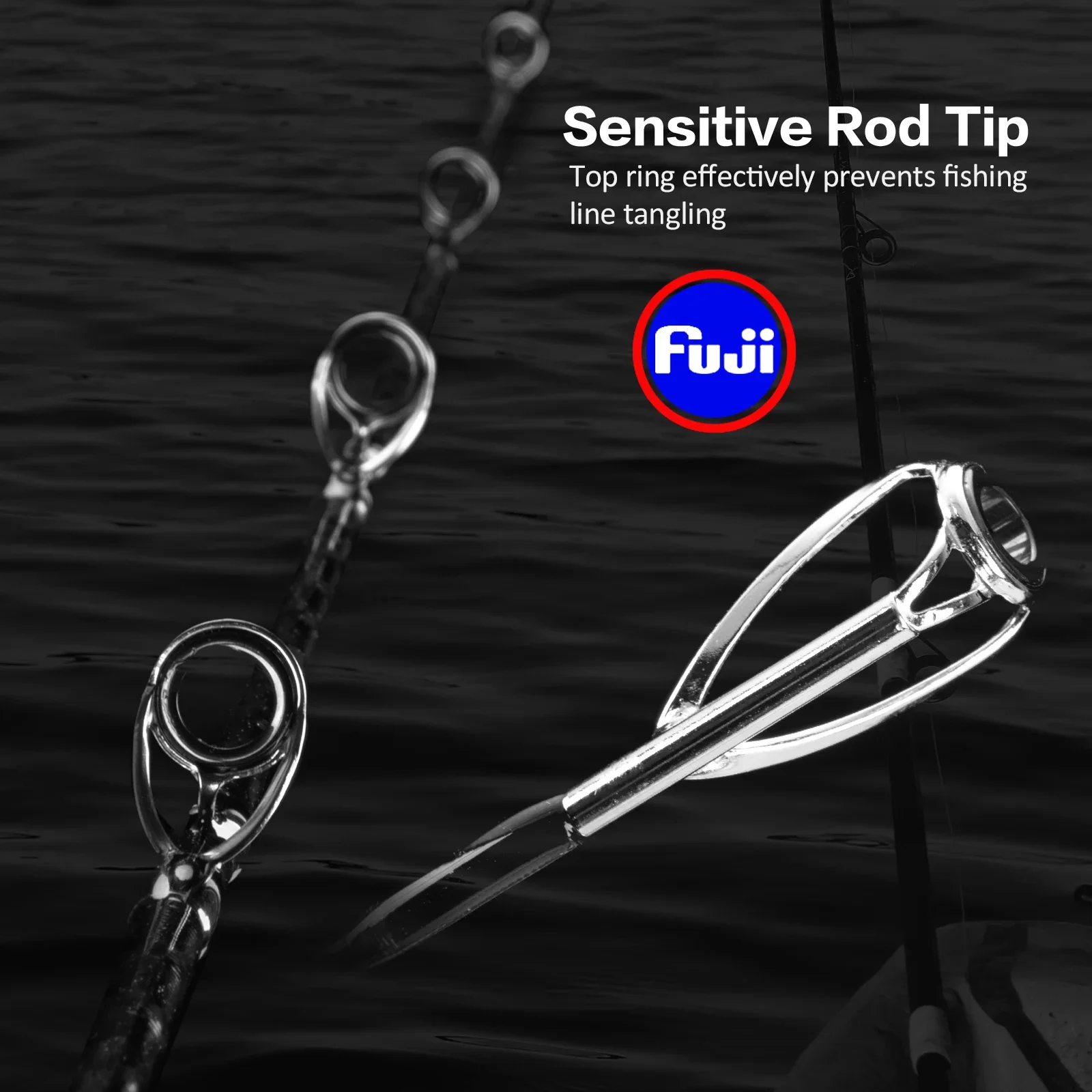 Goture Pollux Fuji Guide Ring Slow Jigging Fishing Rod 30T Carbon Fiber Spinning Casting Rods ML M MH Power for Sea Boat Fishing